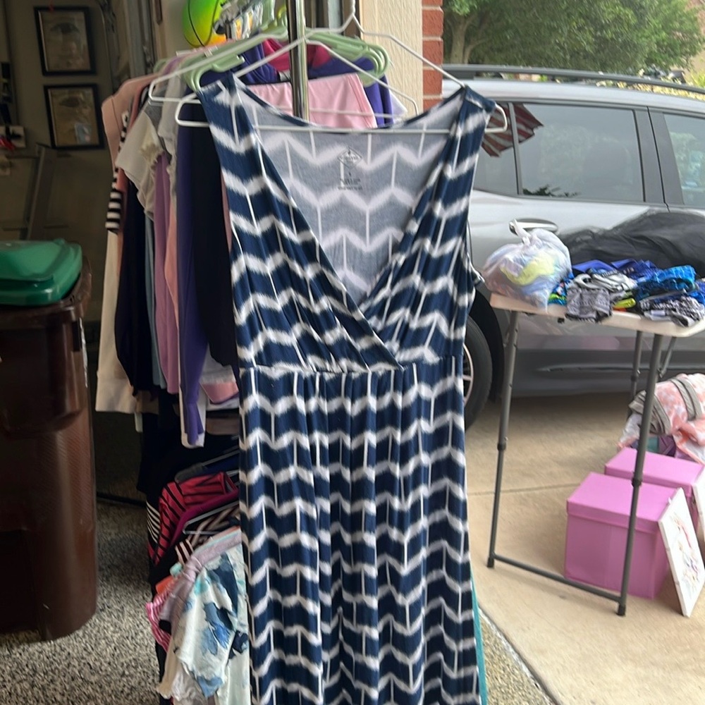 St. John’s Bay Lady dress size small coloring blue
